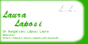 laura laposi business card